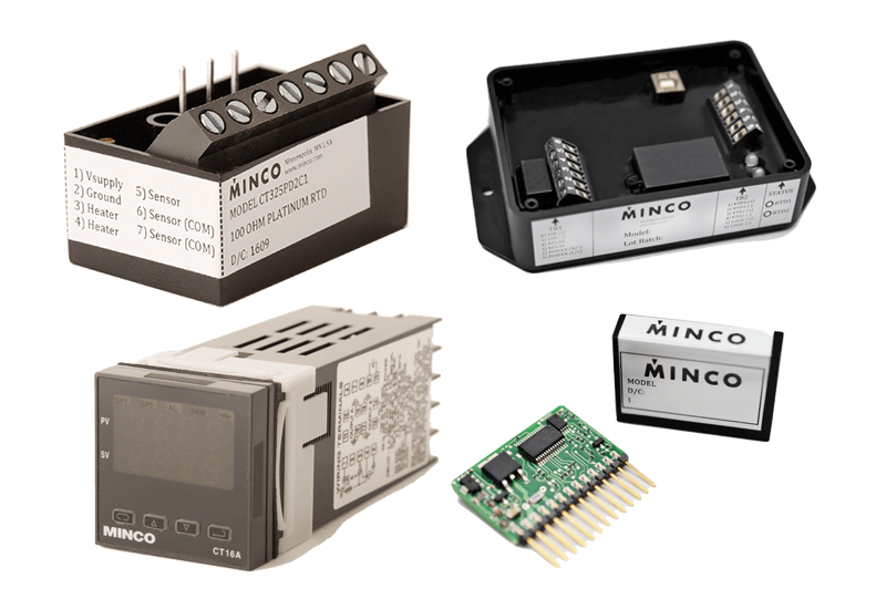 collage of temperature sensor controllers